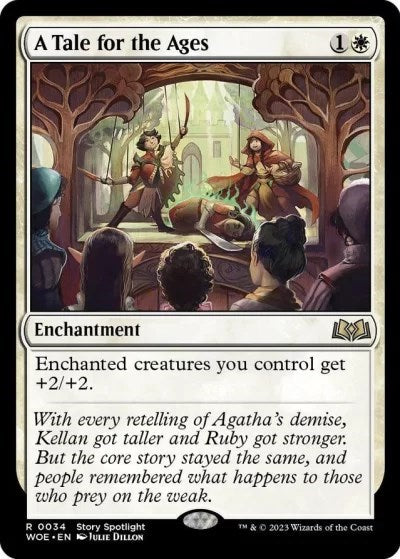 A Tale for the Ages (WOE) #34 Rare (Lightly Played) Wilds of Eldraine Magic: The Gathering: 2023