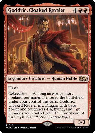 Goddric Cloaked Reveler (WOE) #132 Rare Wilds of Eldraine Magic: The Gathering: 2023