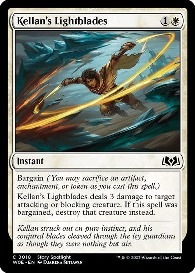 Kellans Lightblades (WOE) #18 Common (Lightly Played) Wilds of Eldraine Magic: The Gathering: 2023