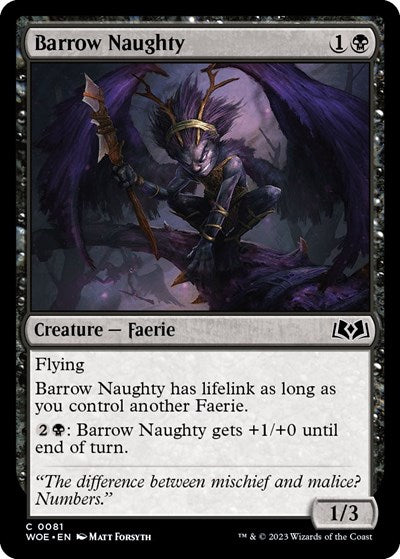 Barrow Naughty (WOE) #81 Common Wilds of Eldraine Magic: The Gathering: 2023