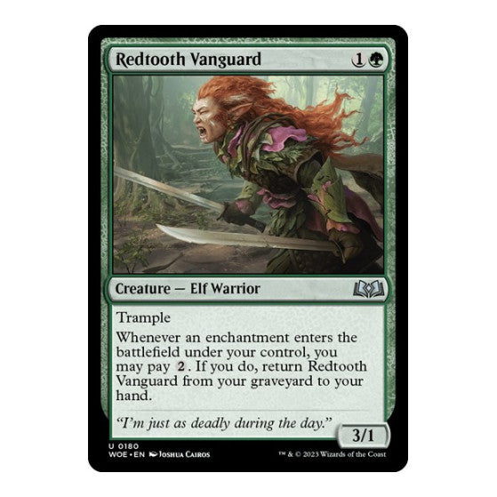 Redtooth Vanguard (WOE) #180 Uncommon (Lightly Played) Wilds of Eldraine Magic: The Gathering: 2023