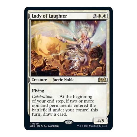 Lady of Laughter (WOE) #309 Rare Wilds of Eldraine Magic: The Gathering: 2023