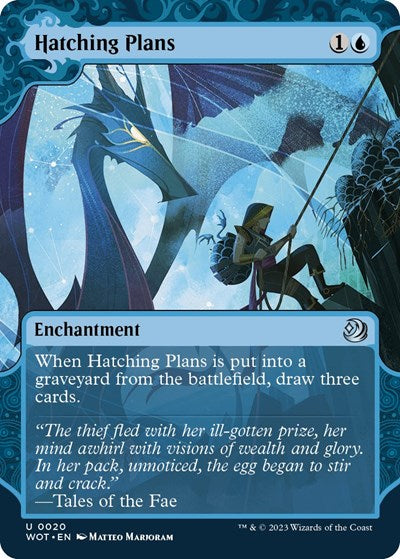 Hatching Plans (WOT) #20 Uncommon (Lightly Played) Wilds of Eldraine: Enchanting Tales Magic: The Gathering: 2023