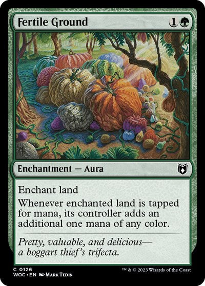 Fertile Ground (WOC) #126 Common (Lightly Played) Commander: Wilds of Eldraine Magic: The Gathering: 2023