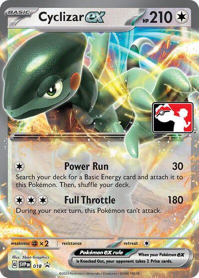 Cyclizar ex - 018 () #018 Promo (Holofoil Near Mint) Prize Pack Series Cards Pokemon: 2022