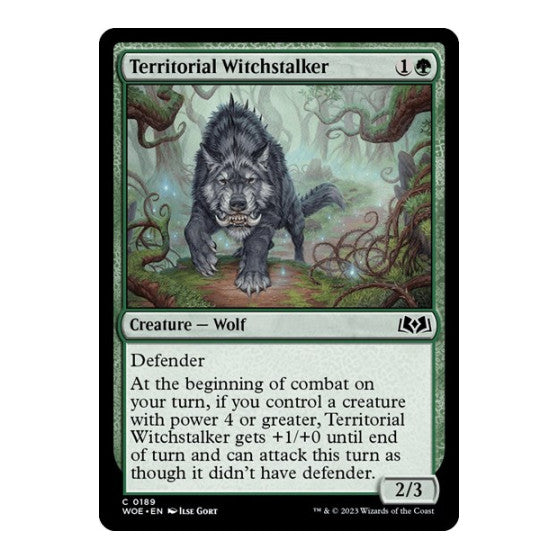 Territorial Witchstalker (WOE) #189 Common (Lightly Played) Wilds of Eldraine Magic: The Gathering: 2023