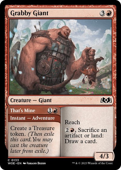 2023 Magic: Wilds of Eldraine (WOE) - Grabby Giant (#133, Common)