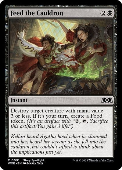 Feed the Cauldron (WOE) #91 Common Wilds of Eldraine Magic: The Gathering: 2023