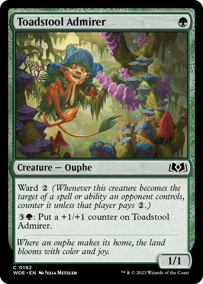 2023 Magic: Wilds of Eldraine (WOE) - Toadstool Admirer (#192, Common) (Lightly Played)