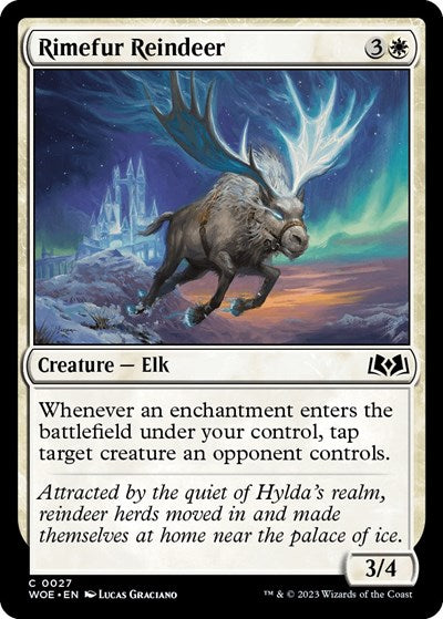 Rimefur Reindeer (WOE) #27 Common (Lightly Played) Wilds of Eldraine Magic: The Gathering: 2023