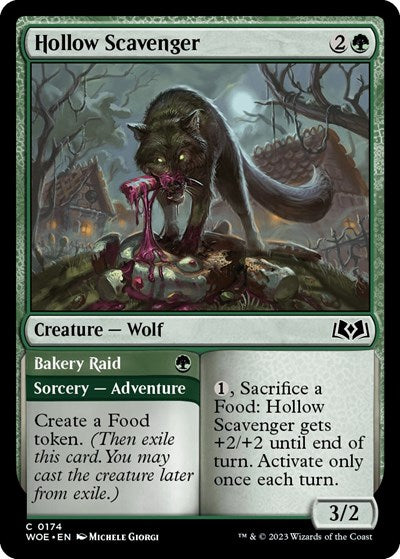 Hollow Scavenger (WOE) #174 Common Wilds of Eldraine Magic: The Gathering: 2023