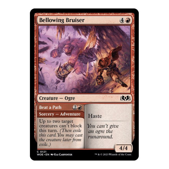 Bellowing Bruiser (WOE) #121 Common Wilds of Eldraine Magic: The Gathering: 2023