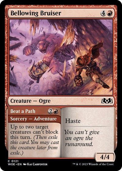 Bellowing Bruiser (WOE) #121 Common Wilds of Eldraine Magic: The Gathering: 2023