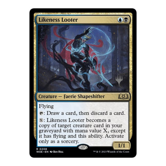 Likeness Looter (PPWOE) #208 Rare Promo Pack: Wilds of Eldraine Magic: The Gathering: 2023