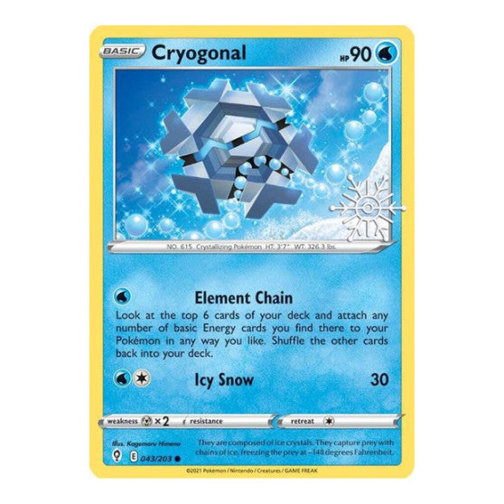 Cryogonal - 043/203 (Holiday Calendar) (MCAP) #043/203 Common (Holofoil Near Mint) Miscellaneous Cards & Products Pokemon: 2026