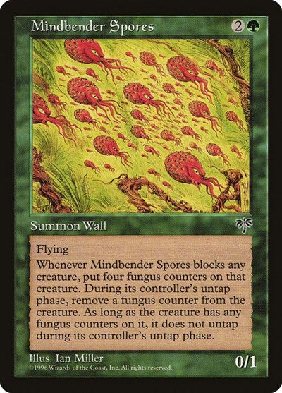 Mindbender Spores (MIR) #229 Rare (Near Mint) Mirage Magic: The Gathering: 1996