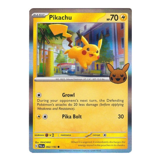 Pikachu (TTBB23) #062/193 Common (Holofoil Lightly Played) Trick or Trade BOOster Bundle 2023 Pokemon: 2023