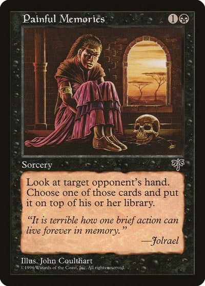 Painful Memories (MIR) #133 Uncommon (Lightly Played) Mirage Magic: The Gathering: 1996