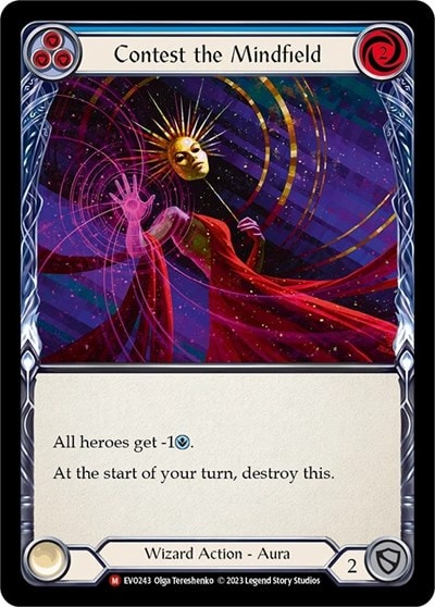 Contest the Mindfield (EVO) #EVO243 Majestic (Lightly Played) Bright Lights Flesh and Blood TCG: 2023