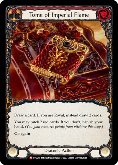 Tome of Imperial Flame (EVO) #EVO245 Majestic (Near Mint) Bright Lights Flesh and Blood TCG: 2023
