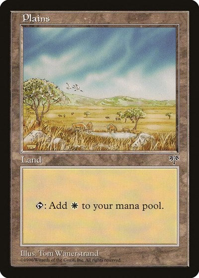 Plains Watering Hole (MIR) #331 Land (Heavily Played) Mirage Magic: The Gathering: 1996
