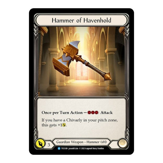 Hammer of Havenhold (TCC) #TCC028 Rare (Cold Foil Near Mint) Round the Table: TCCxLSS Flesh and Blood TCG: 2023