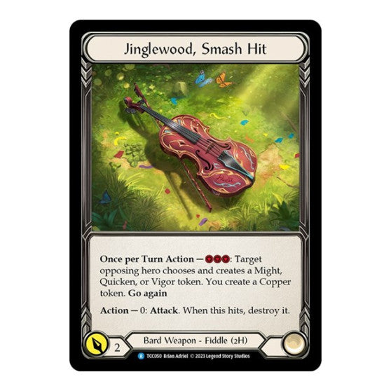 Jinglewood, Smash Hit (TCC) #TCC050 Rare (Cold Foil Lightly Played) Round the Table: TCCxLSS Flesh and Blood TCG: 2023