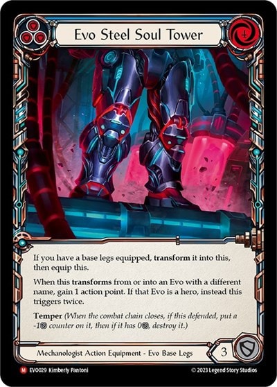 Evo Steel Soul Tower (EVO) #EVO029 Majestic (Lightly Played) Bright Lights Flesh and Blood TCG: 2023