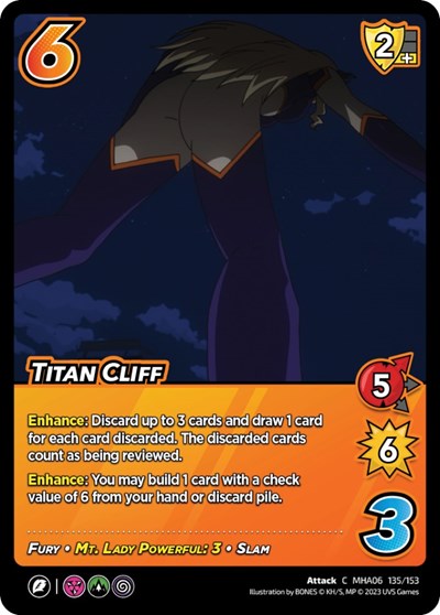 Titan Cliff (MHA6) #135/153 Common (Lightly Played) UniVersus: My Hero Academia: Jet Burn UniVersus: 2023