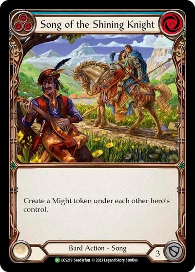 Song of the Shining Knight - LGS219 (PR) #LGS219 Promo (Rainbow Foil Near Mint) Flesh and Blood: Promo Cards Flesh and Blood TCG: 2019