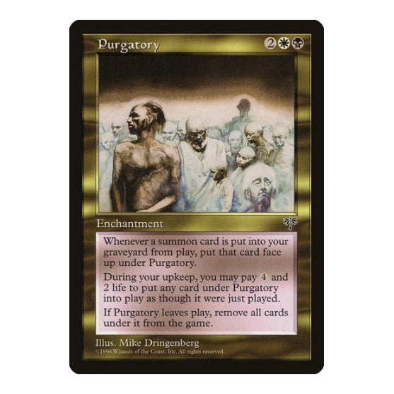 Purgatory (MIR) #275 Rare (Lightly Played) Mirage Magic: The Gathering: 1996