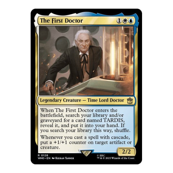 The First Doctor (WHO) #128 Rare (Lightly Played) Universes Beyond: Doctor Who Magic: The Gathering: 2023