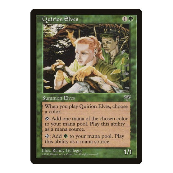 Quirion Elves (MIR) #234 Common (Moderately Played) Mirage Magic: The Gathering: 1996