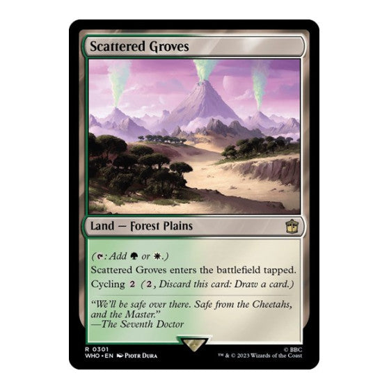 Scattered Groves (WHO) #301 Rare (Lightly Played) Universes Beyond: Doctor Who Magic: The Gathering: 2023