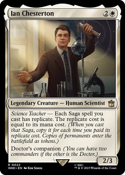 Ian Chesterton (WHO) #22 Rare (Lightly Played) Universes Beyond: Doctor Who Magic: The Gathering: 2023