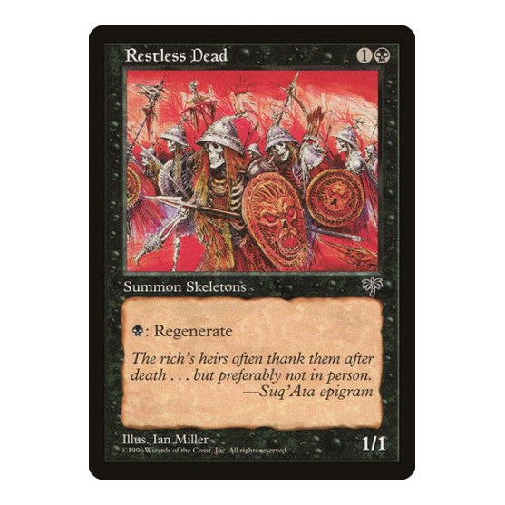 Restless Dead (MIR) #138 Common Mirage Magic: The Gathering: 1996