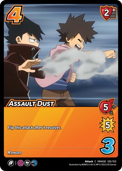 Assault Dust (MHA6) #120/153 Common (Lightly Played) UniVersus: My Hero Academia: Jet Burn UniVersus: 2023