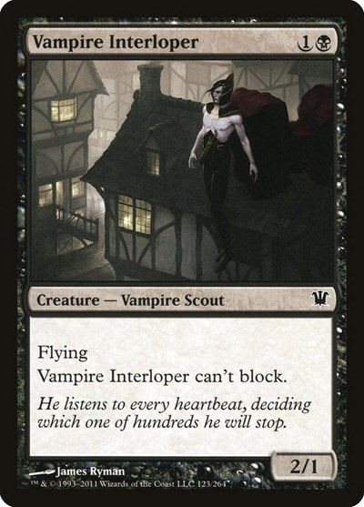 Vampire Interloper (ISD) #123 Common Innistrad Magic: The Gathering: 2011