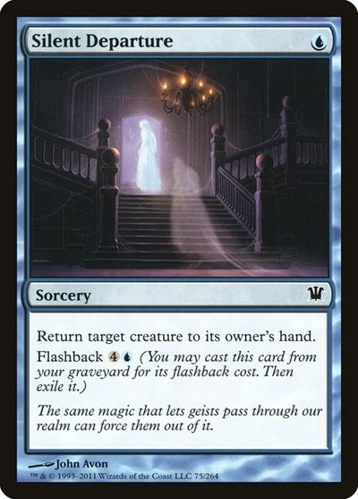 Silent Departure (ISD) #75 Common (Moderately Played) Innistrad Magic: The Gathering: 2011