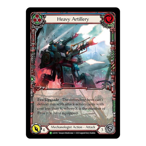 Heavy Artillery (Blue) - LGS193 (PR) #LGS193 Promo (Rainbow Foil Lightly Played) Flesh and Blood: Promo Cards Flesh and Blood TCG: 2019