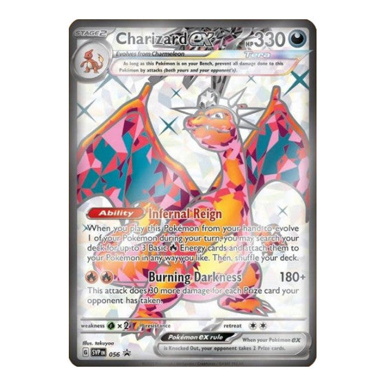 Charizard ex - 056 (SVP) #056 Promo (Holofoil Moderately Played) SV: Scarlet & Violet Promo Cards Pokemon: 2023