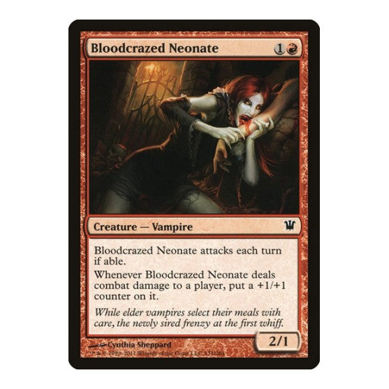 Bloodcrazed Neonate (ISD) #131 Common (Lightly Played) Innistrad Magic: The Gathering: 2011