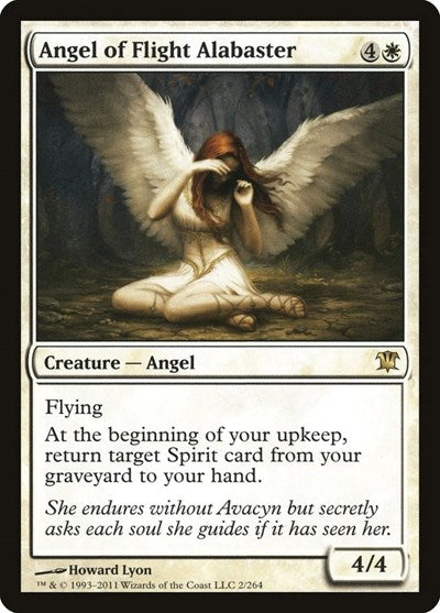 Angel of Flight Alabaster (ISD) #2 Rare (Lightly Played) Innistrad Magic: The Gathering: 2011