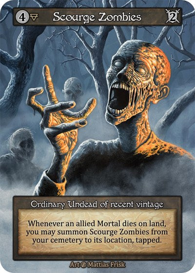Scourge Zombies (B) Ordinary (Near Mint) Beta Sorcery: Contested Realm: 2023