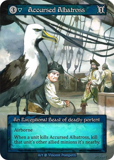 2023 Sorcery Contested Realm: Beta (B) - Accursed Albatross (Exceptional) (Lightly Played)