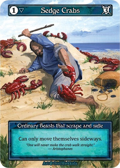 Sedge Crabs (Foil) (B) Ordinary (Foil Near Mint) Beta Sorcery: Contested Realm: 2023