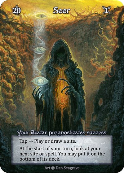Seer (B) Elite (Near Mint) Beta Sorcery: Contested Realm: 2023