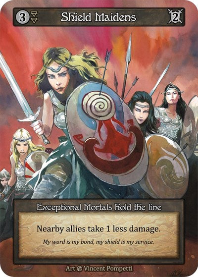 Shield Maidens (B) Exceptional (Near Mint) Beta Sorcery: Contested Realm: 2023