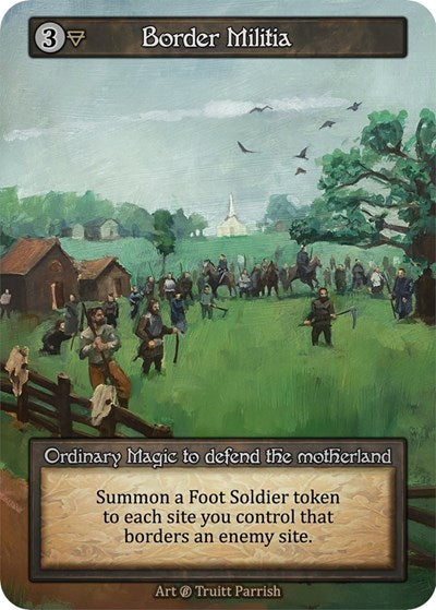 Border Militia (B) Ordinary (Near Mint) Beta Sorcery: Contested Realm: 2023