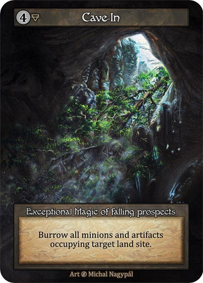 2023 Sorcery Contested Realm: Beta (B) - Cave In (Exceptional) (Near Mint)